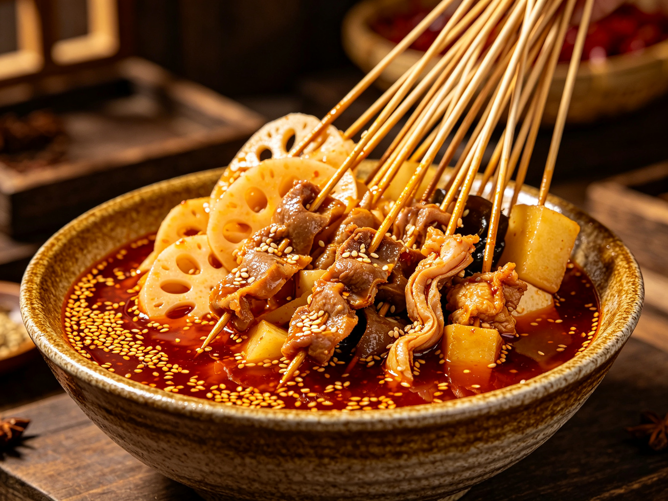#10 Bobo Ji, Skewers in Aromatic Broth